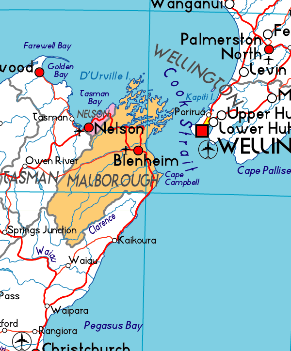 Map of Malborough